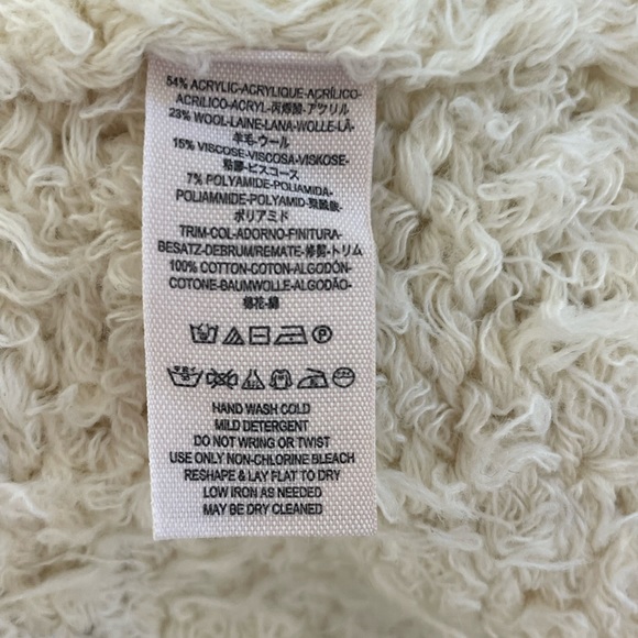 Free People Ivory Fuzzy Sweater Coat - Picture 9 of 10